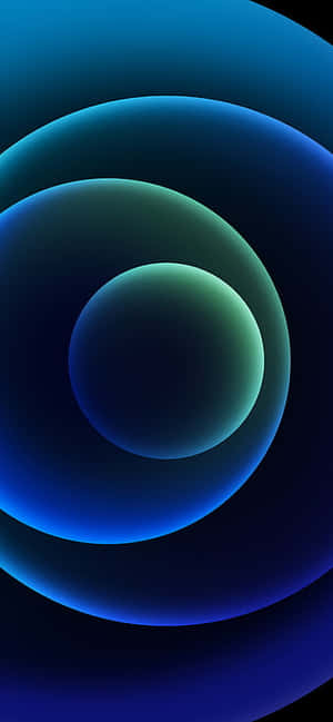 Apple Iphone X Blue Orbs Wallpaper
