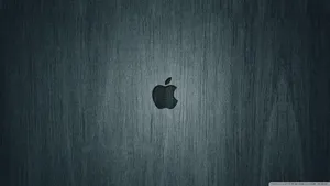 Apple Logo 4k In Gray Background Wallpaper