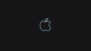 Apple Logo 4k With White Borders Wallpaper