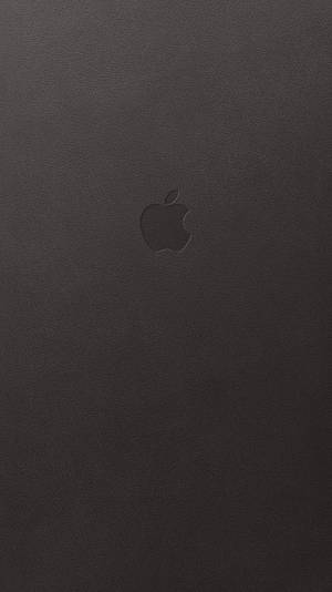 Apple Logo Minimalist Black Phone Wallpaper