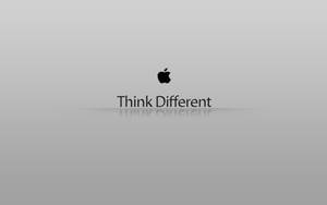 Apple Logo Think Different On White Wallpaper