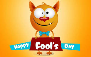 April Fools Day Orange Cat Wallpaper