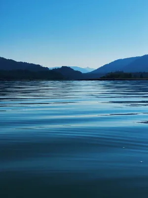 Aqua Blue Lake Wallpaper
