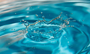 Aqua Blue Rippling Liquid Wallpaper