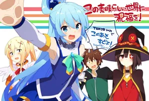 Aqua Leads Konosuba Wallpaper