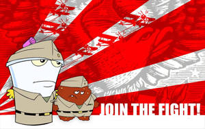 Aqua Teen Hunger Force Red Flag Wallpaper