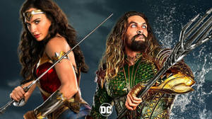 Aquaman And Wonder Woman Movie Wallpaper