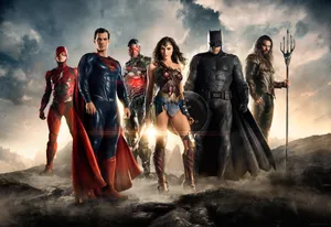 Aquaman With Justice League Wallpaper