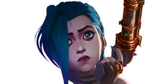 Arcane Close-up Jinx Wallpaper