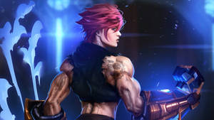 Arcane League Of Legends Muscular Vi Wallpaper