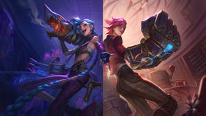 Arcane League Of Legends Rival Sisters Wallpaper