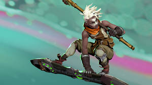 Arcane League Of Legends Surfing Ekko Wallpaper