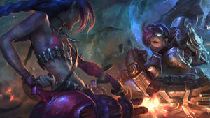 Arcane League Of Legends The Battle Wallpaper