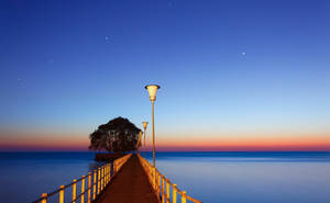 Argentina Beach Night Sky Wallpaper