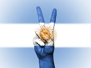 Argentina Flag Peace Sign Wallpaper