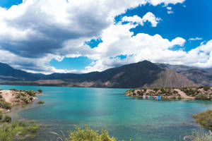 Argentina Mendoza River Andes Wallpaper