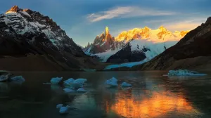 Argentina Patagonia Andes Sunrise Wallpaper