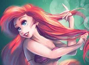 Ariel Close-up Fanart Wallpaper