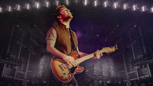 Arijit Singh Playing An Electric Guitar Wallpaper