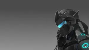 Armor-clad Genji Shimada Grey Wallpaper