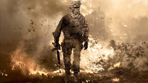 Army In Flaring City Wallpaper