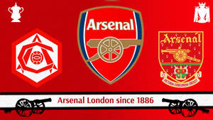 Arsenal Logo Evolution Wallpaper