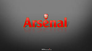 Arsenal Logo In Gray Wallpaper