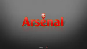 Arsenal Logo In Gray Wallpaper