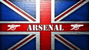 Arsenal On England Flag Wallpaper