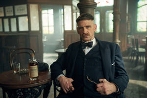 Arthur Shelby Drinking Peaky Blinders 8k Wallpaper