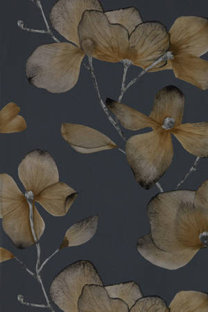 Artistic Petal Painting In Soft Hues Wallpaper