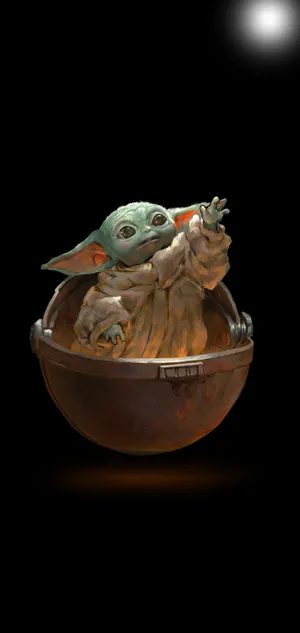 Artwork Of Baby Yoda Wallpaper