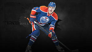 Artwork Of Left Winger Taylor Hall Wallpaper