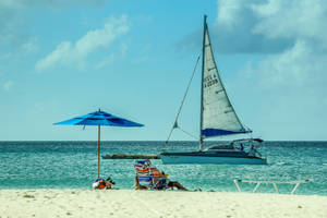 Aruba Sailing Yacht Wallpaper