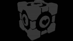 Ascii Text Companion Cube Wallpaper