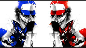 Ash Ketchum Mirror Image Artwork Wallpaper