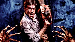 Ash Williams Wielding Chainsaw - Evil Dead Wallpaper