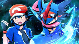 Ashand Greninja Battle Bond Wallpaper