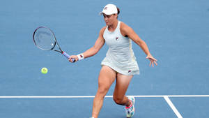 Ashleigh Barty Wearing Pastel Blue Wallpaper