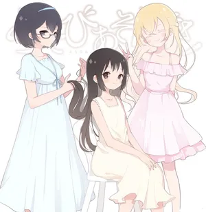 Asobi Asobase Night Gown Wallpaper