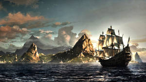 Assassin's Creed Black Flag Sailing Ship Wallpaper