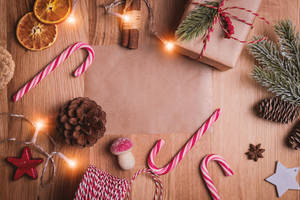 Assorted Christmas Decorations Wallpaper