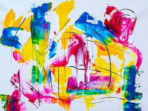 Assorted-color Abstract Painting Art Wallpaper
