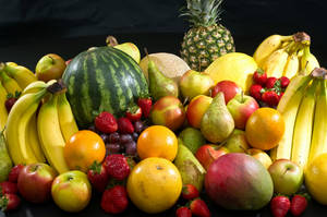 Assorted Fruits And Pineapple Wallpaper