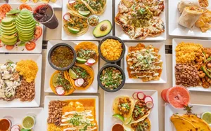 Assorted Mexican Dishes Spread Wallpaper