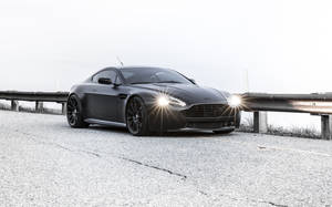 Aston Martin Vantage Black Wallpaper