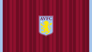 Aston Villa Fc Striped Wallpaper