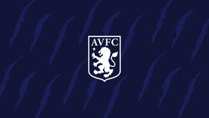 Aston Villa Logo On Blue Wallpaper