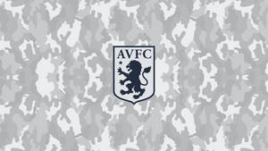 Aston Villa Logo On Camouflage Wallpaper
