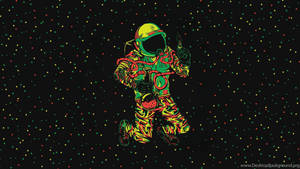 Astronaut Bong Cannabis Wallpaper